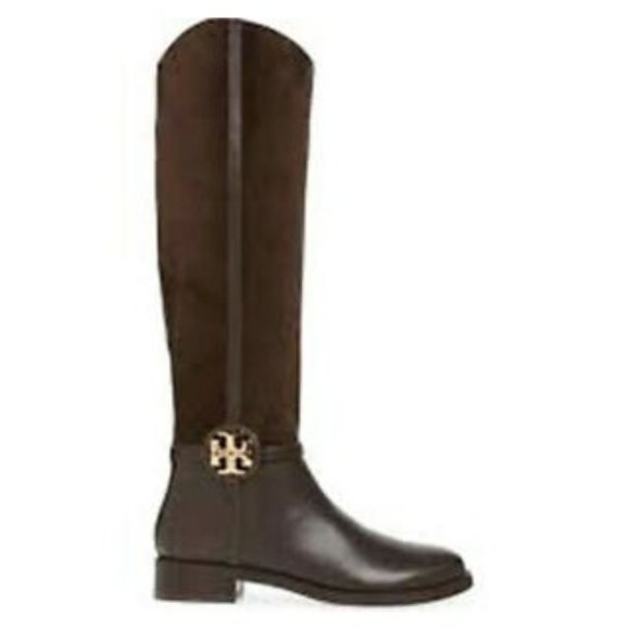 New! Tory Burch Miller Knee High Boot Brown Suede Size 9.5 M DD289